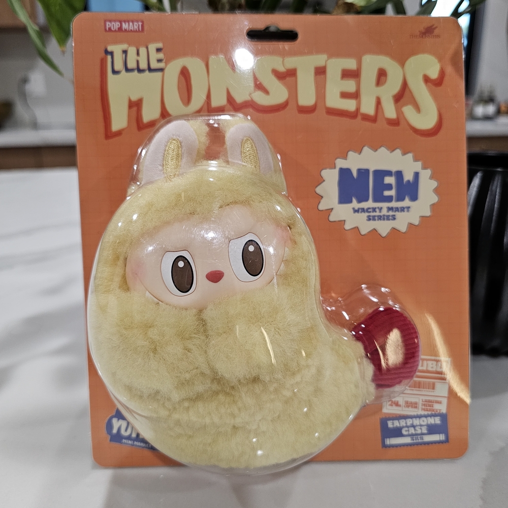 POP MART THE MONSTER WACKY MART SHRIMP EAR-PHONE CASE